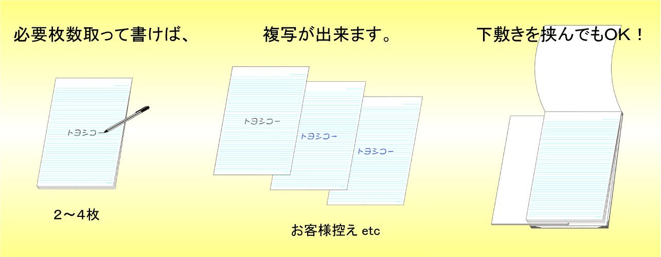 Amazon | A4 ノーカーボン複写 レポート用紙 横罫 6mm｜筆圧で簡単複写